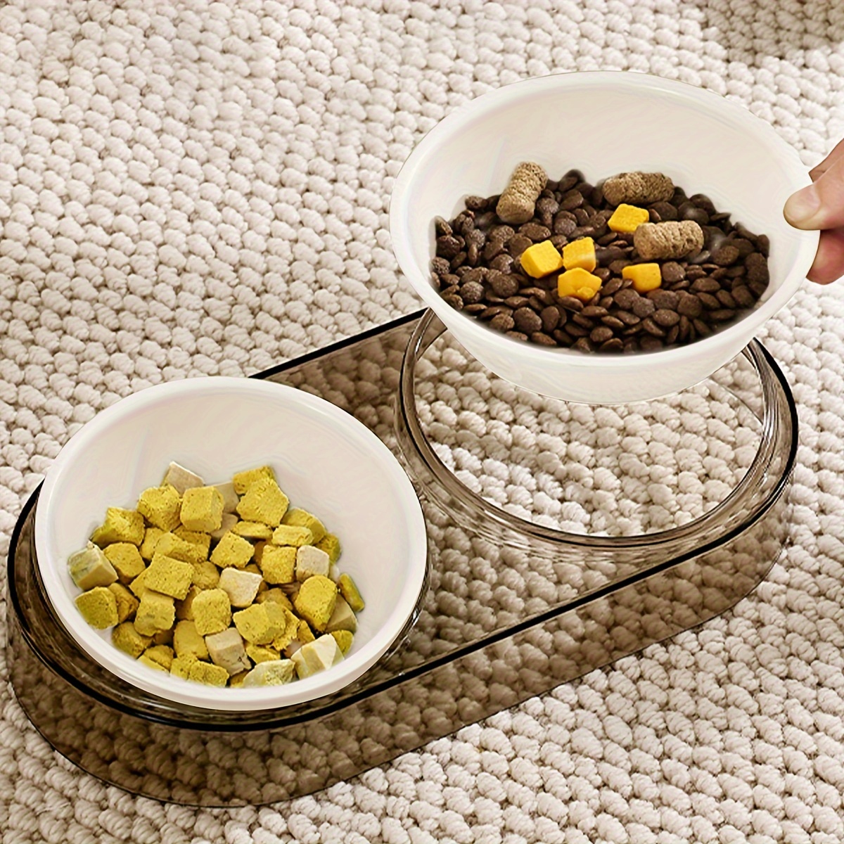 Elevated Dog Double Bowls Food Water Temu Canada