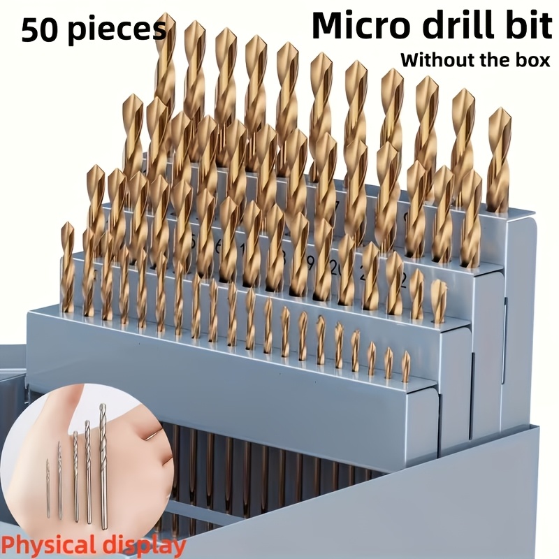 10-Pack 0.9mm Micro HSS Twist Drill Bits – Straight Shank Mini Bits For PCB, Plastic & Thin Metal Sheet