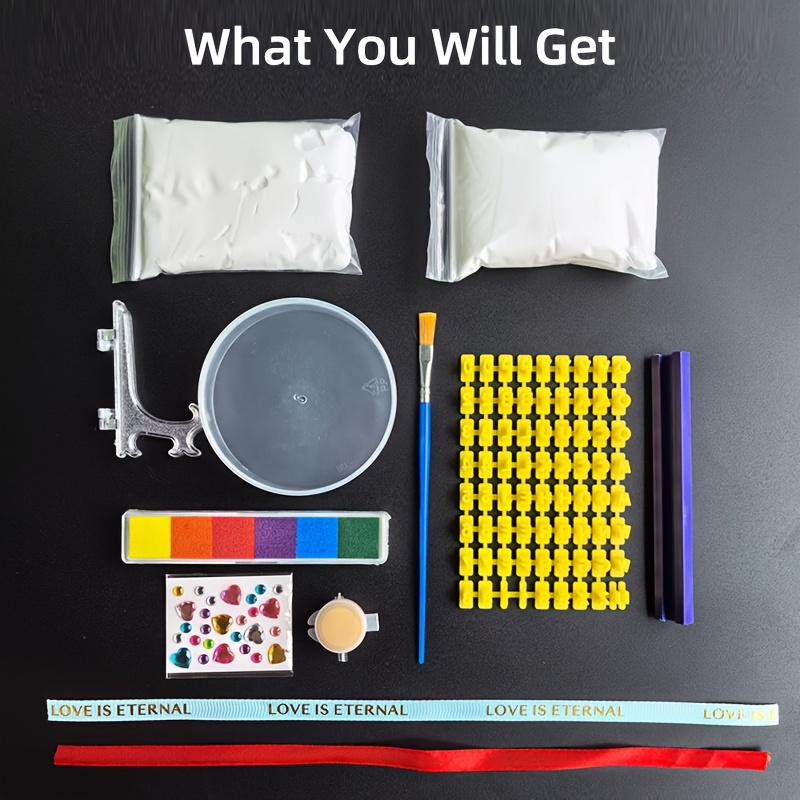 Image of A Vibrant Diy Print Kit, Perfect For 2 Unique Keepsakes. Ideal As A Memorial Gift, Christmas Ornament, Or Present For Pet Birthday Parties. Includes A Stand And Letter Molds