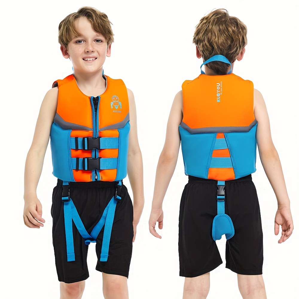 Kids Swim Vest Life Jacket Boys Girls Float Buoyancy Swimsuit With Duel Adjustable Safety Strap Toddler Flotation Swimming Aid