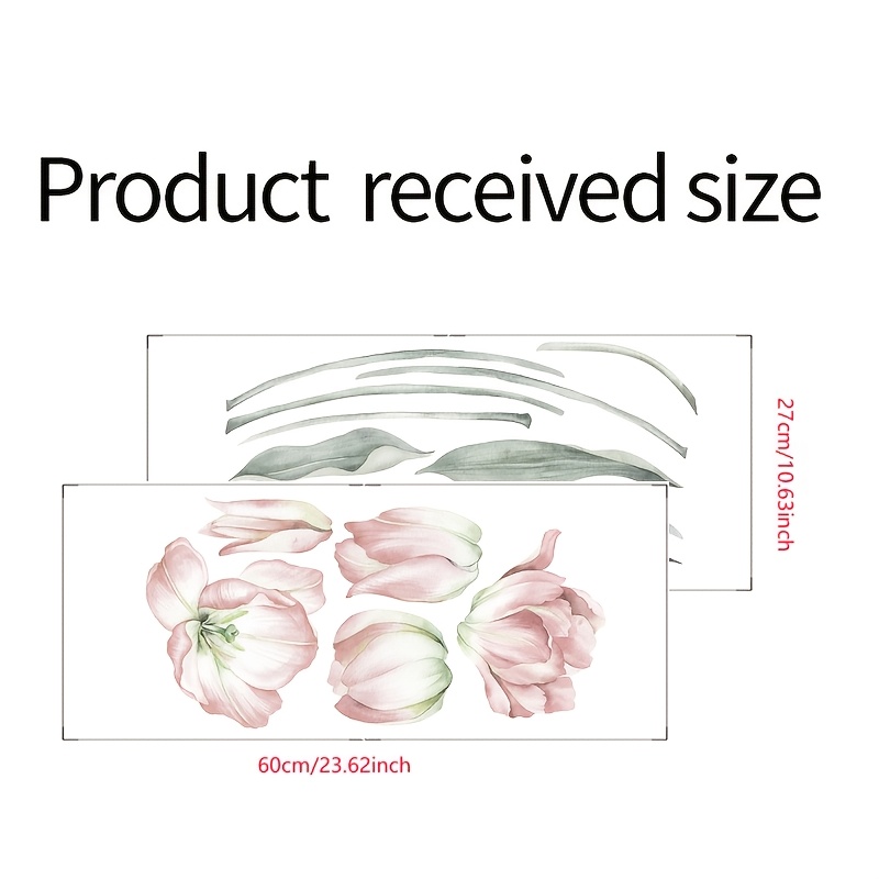 A Set Of Tulip Wall Stickers, Self-adhesive Floral Decals Are Perfect For Decorating Your Home, Rooms, And Walls. Are…: retailer-supplied image