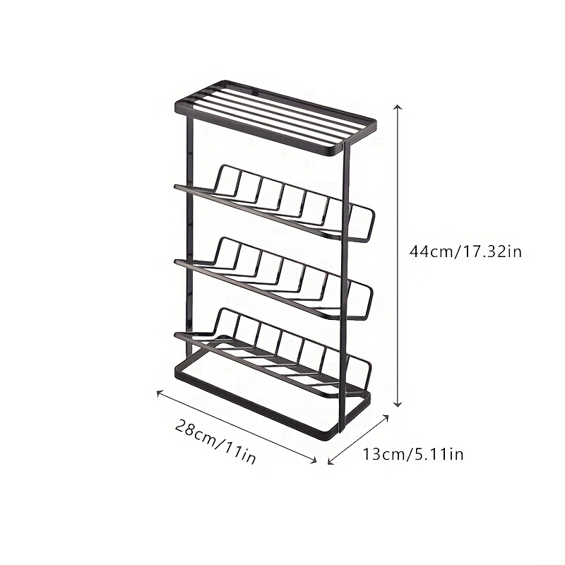 TEMU Bathroom Shower Shelf For Bath Products Sliding Rack For Bath Products Sliding Storage Rack Anti-fall Storage Rack