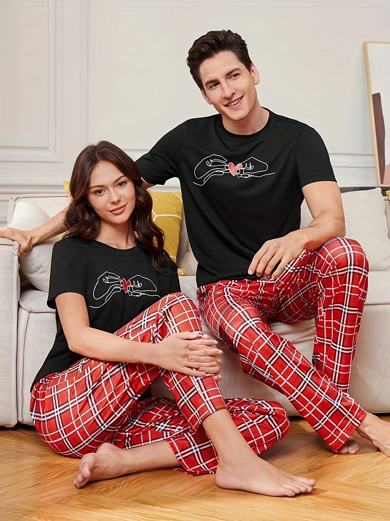 Pijama básico estampado