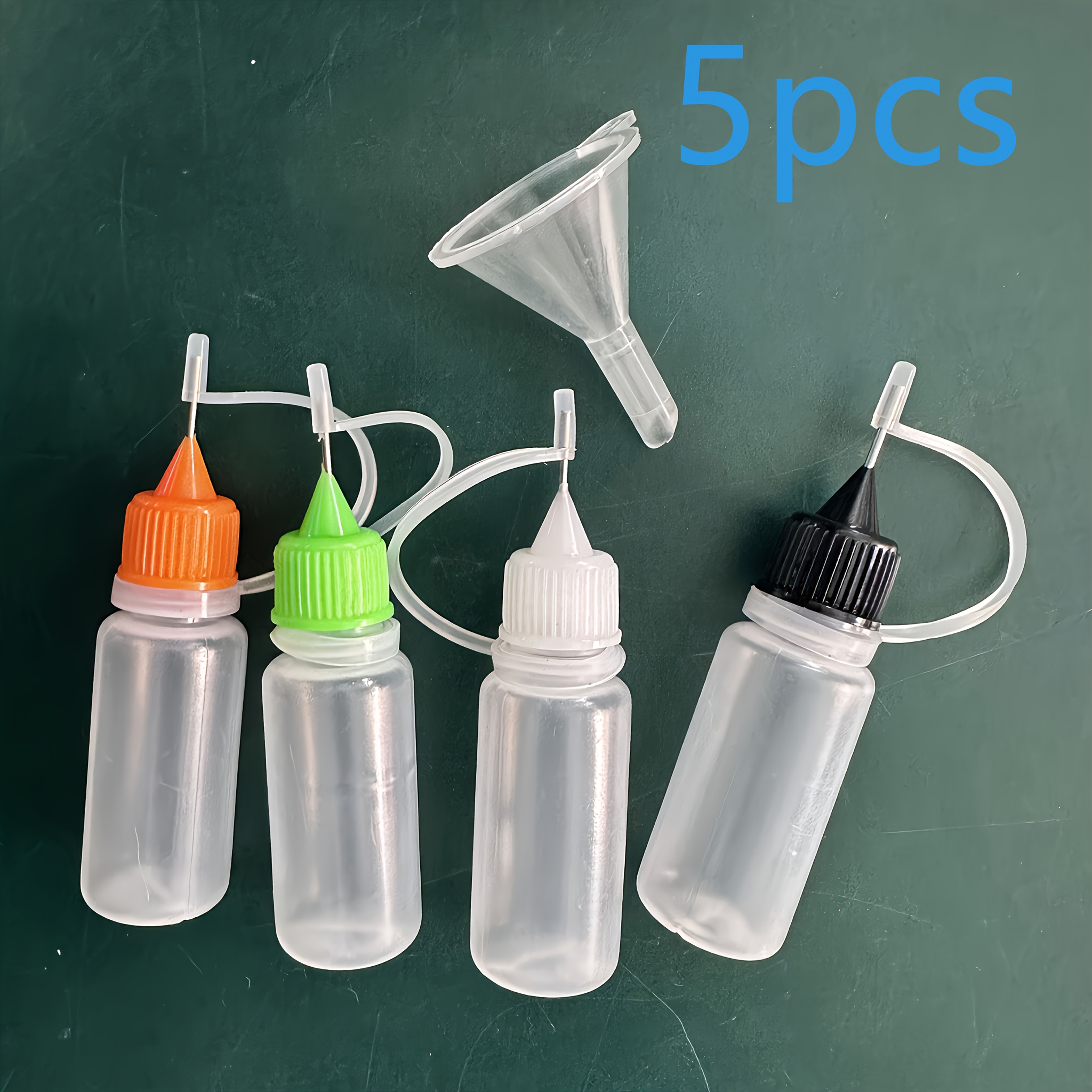 Produktbild von Quetschnadelflaschen 60 Ml – 24 Stück, Mit Nadelspitze, Ideal Zum Mischen Von Flüssigkeiten & DIY-Projekten