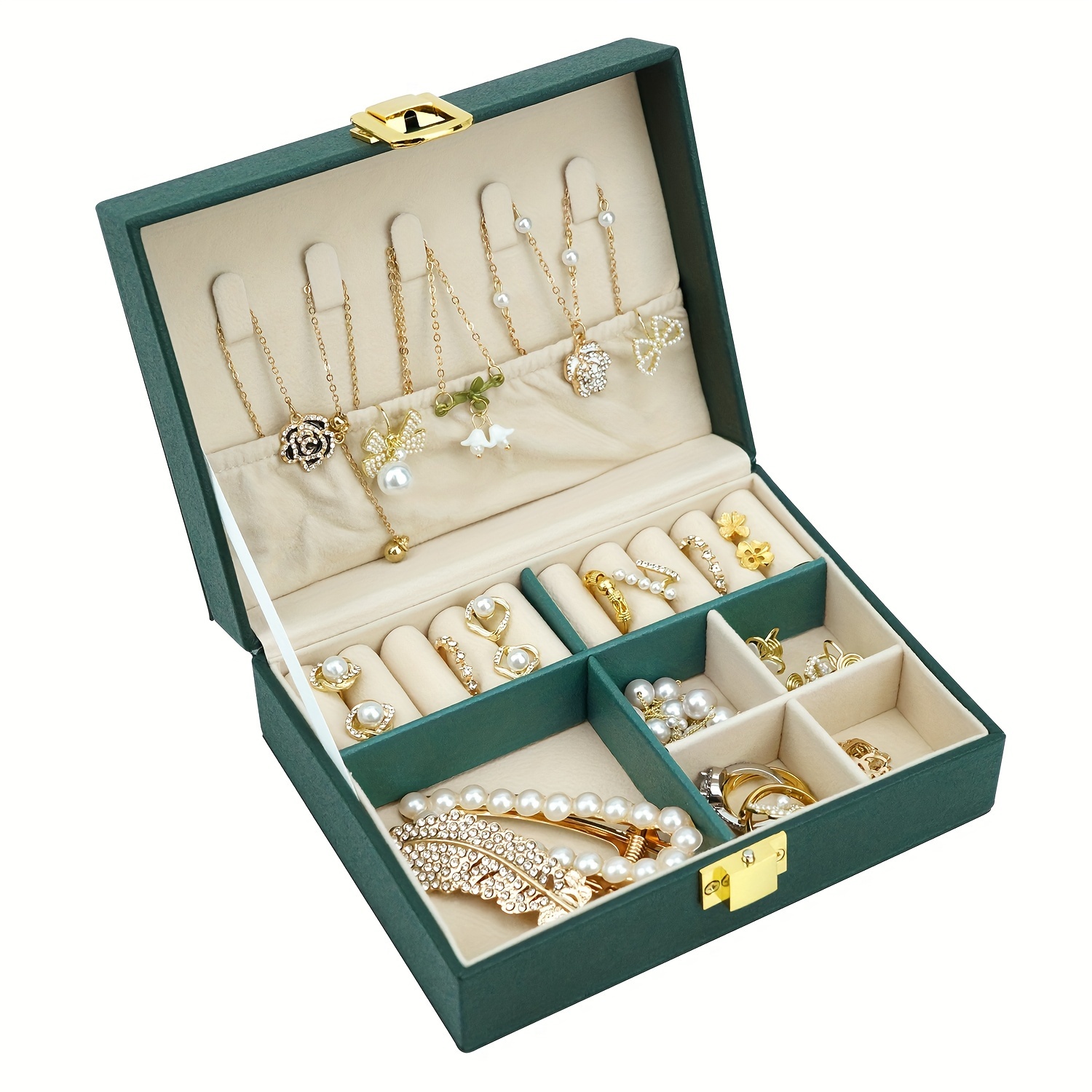 1 Colorful Pu Leather Jewelry Storage Box | Today's Deals