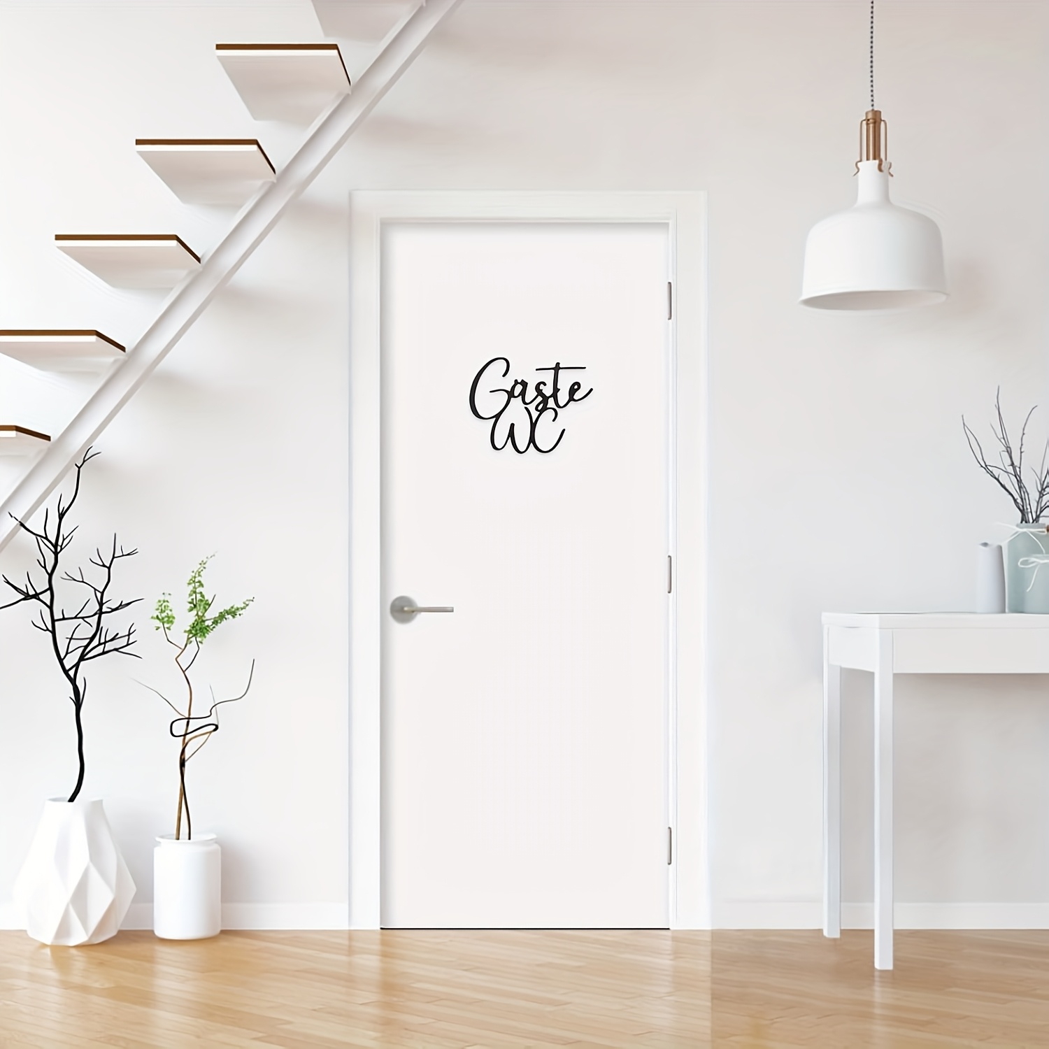 E-shop 2D Flaches Gäste-WC-Schild – Einfach zu installieren langlebig. Geeignet für verschiedene Innenräume & Außenbereiche als Türdekoration oder