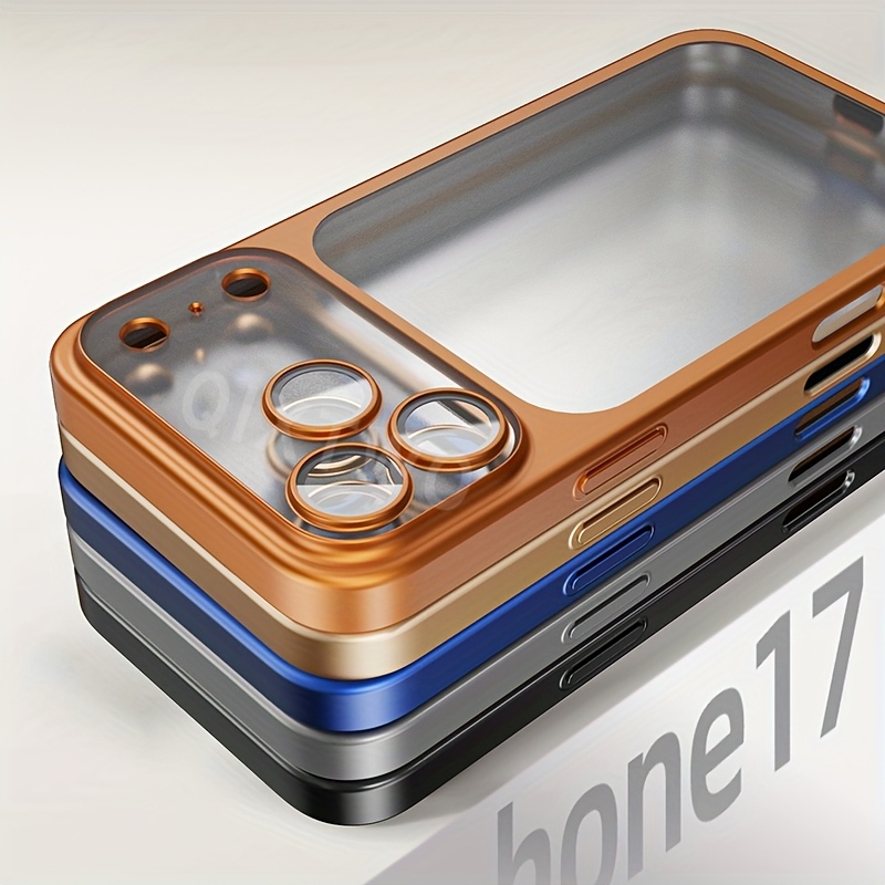 Luxury Matte Transparent Wireless Charging Phone Case for iPhone 13/14/15/16/17 Air Pro Max with Shockproof Lens Film and Clear Back Cover, Dropresistant Cover, Minimalist Style, Sleek Design, Highquality Case, Iphone Users, Gadget Lovers Luxury Matte Transparent Wireless Charging Phone Case for iPhone 13/14/15/16/17 Air Pro Max with Shockproof Lens Film and Clear Back Cover, Dropresistant Cover, Minimalist Style, Sleek Design, Highquality Case, Iphone Users, Gadget Lovers