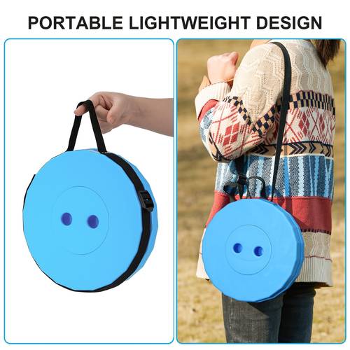 taburete plegable y portátil, capacidad de peso de 260 lbs, altura ajustable, para camping , pesca, viajes y uso en interiores