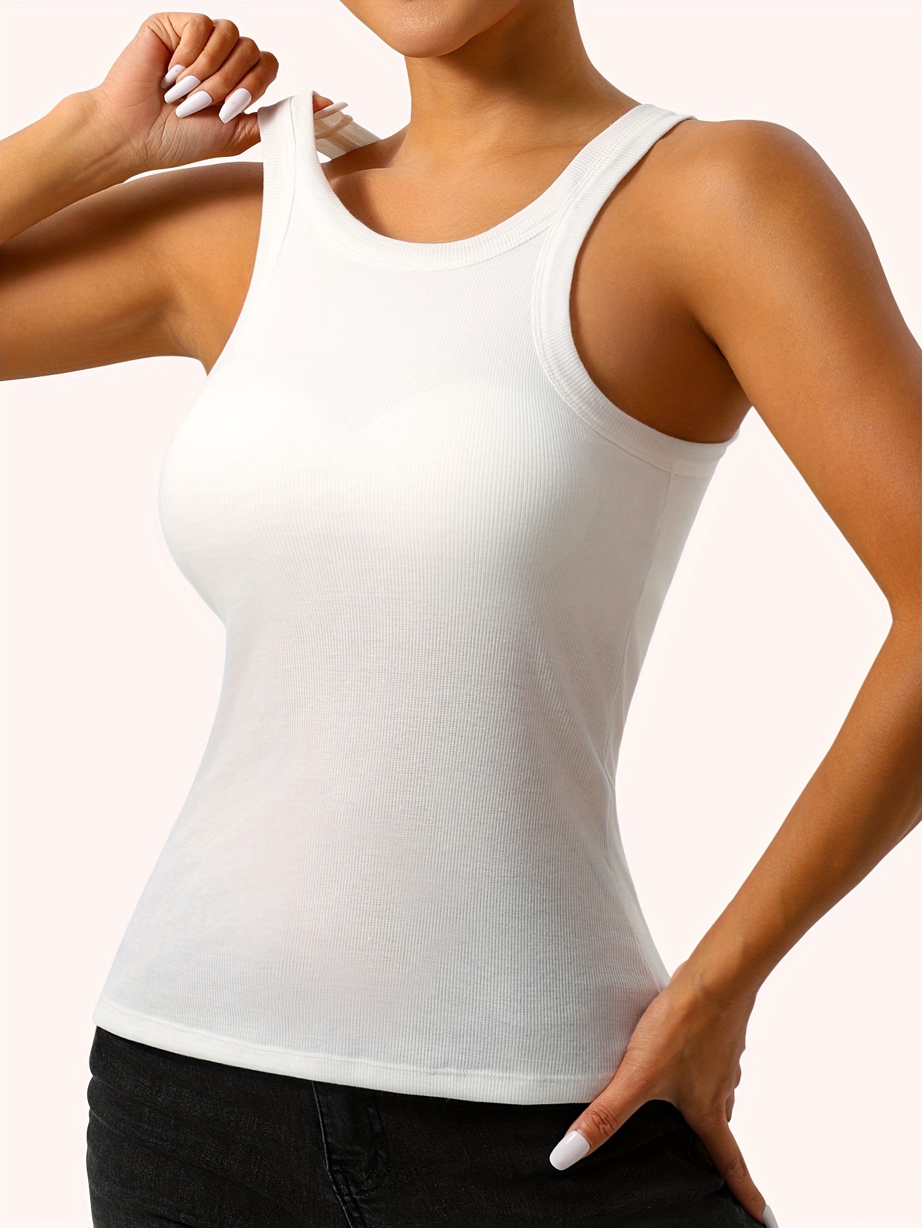 Débardeur De Sport Femme Sans Manches - Top Fitness Respirant Avec Découpes épaules