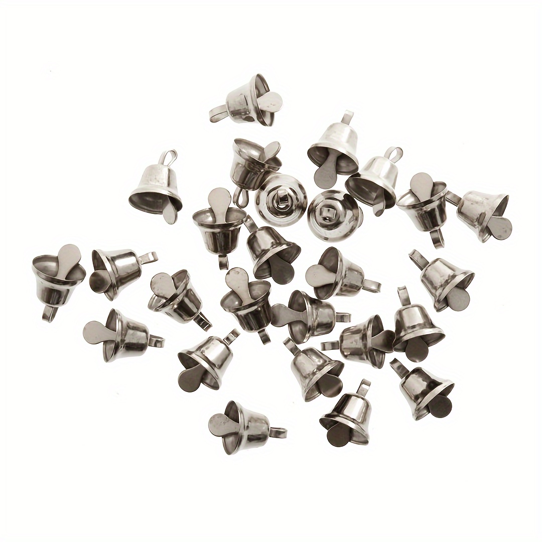 20pcs Jingle Bells Miniature Golden 0.8cm X 1cm Tiny Bells For Holiday Ornaments, Mini Wreath, Christmas Decorations