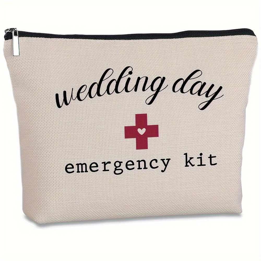 

Bride-to- Makeup Bag - Perfect Bridal Shower & Wedding Day Gift For Best Friend, Sister, Or Engagement Present, Bridesmaid Gifts, Emergency Kit,