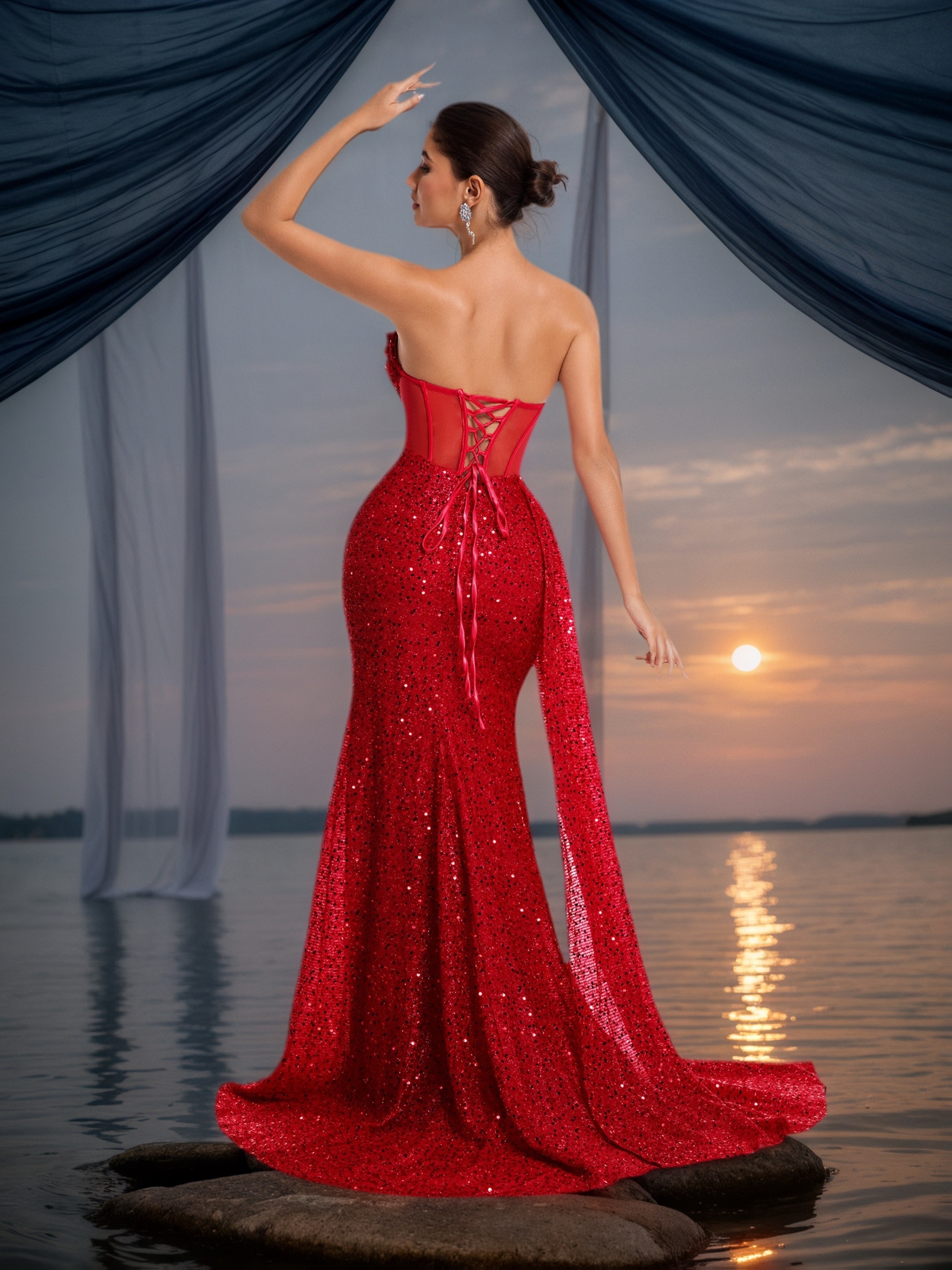 elegant ruched dresses Elegant Ethos Ruched Dress