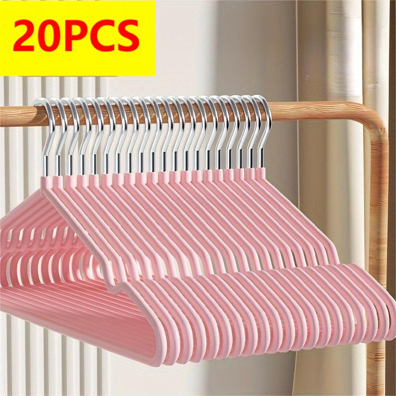 

20-piece Elegant Metal Hangers With Non-slip Shoulder , Durable & Sturdy - Perfect For Closets, Outdoor Spaces, Bathrooms, And Bedrooms Wooden Hangers For Clothes Metal Hangers For Clothes