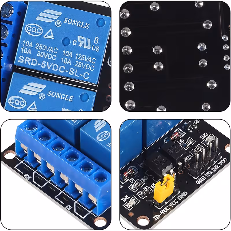 2 יחידות 5v 2-ערוצים מודול לוגיקת ממסר שחור עם אופטו-קאופלר לוח הרחבה טריגר רמה נמוכה תואם ל-8051, avr, pic, dsp, arm, , לוגיקה ttl וכו פרטי מוצר 2