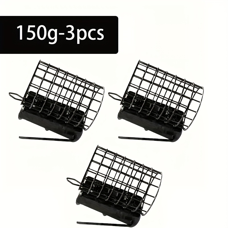 Image of Heavy-duty Anti-rust Fishing Bait Cage For European Carp Fishing - Expandable Foot Design, 5 Weights (75/100/120/150/200g) - Durable Trap For All & Hobbyists