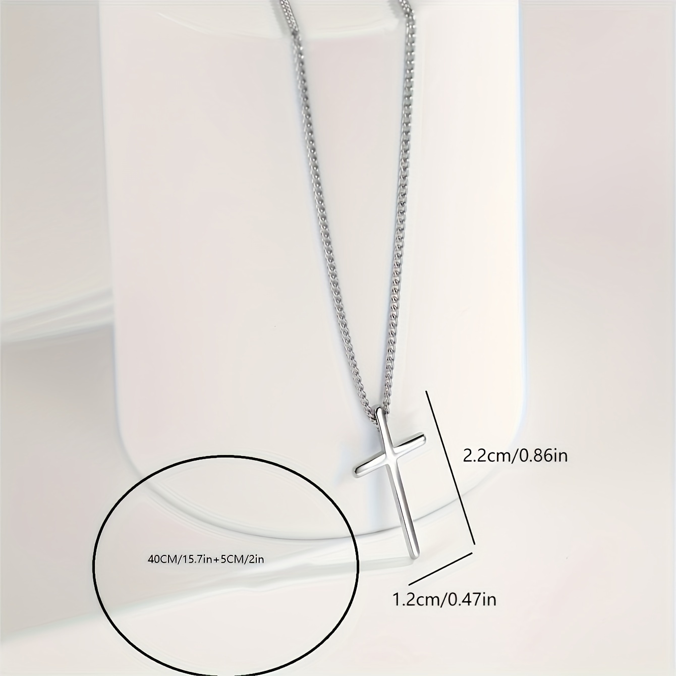 Minimalist Cross Pendant Necklace