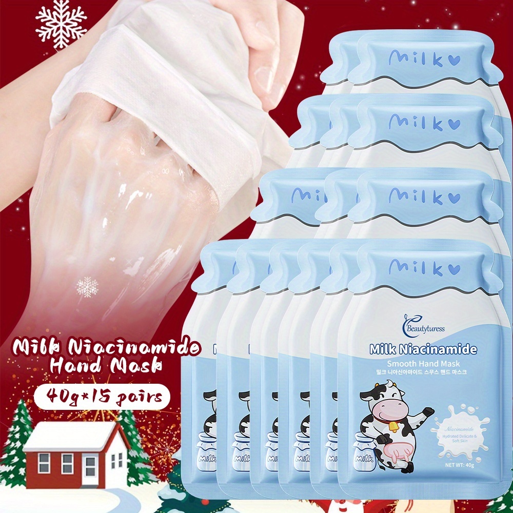 Milk Niacinamide Hand Mask Skincare Set details 1