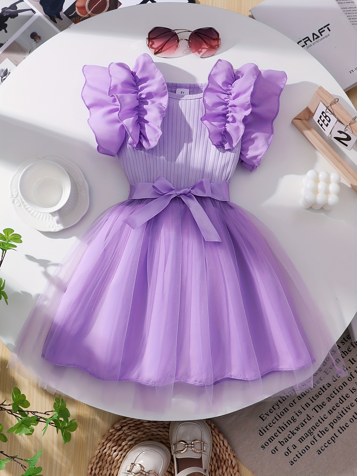 girls spring summer tutu dress sleeves - Temu South Africa