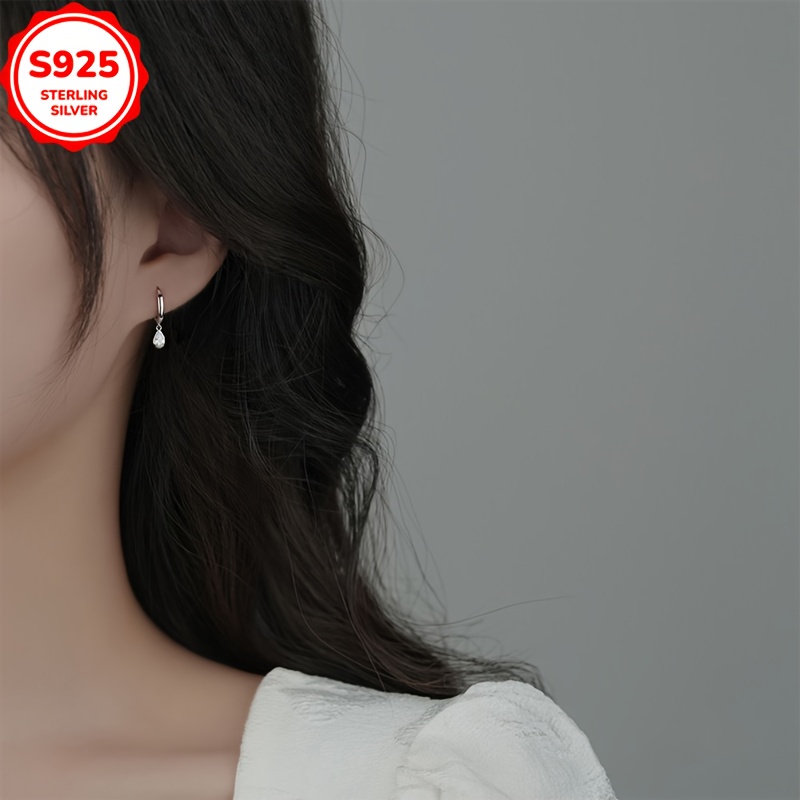 925 Sterling Silver Teardrop Earrings for Daily Wear