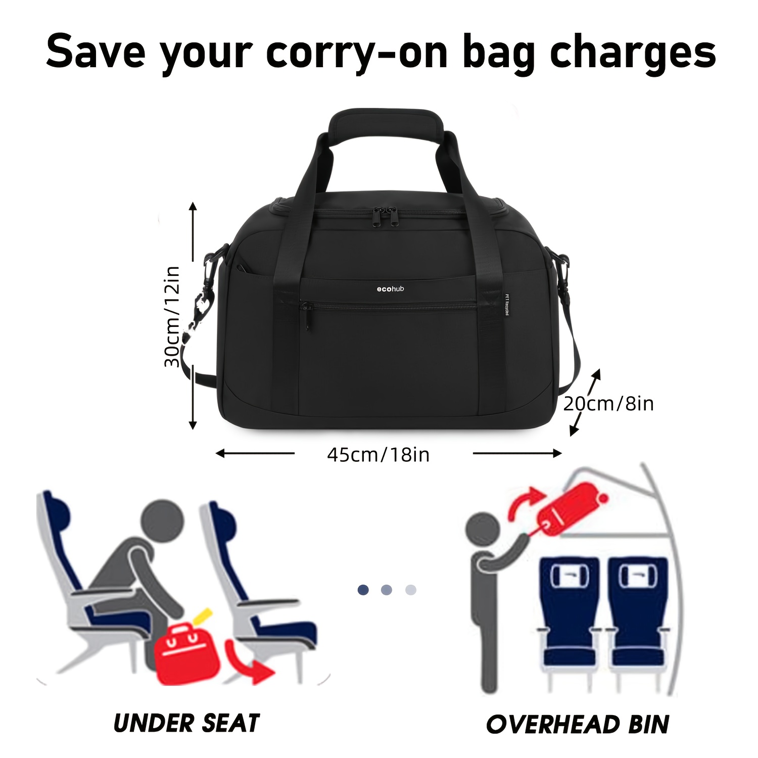 approved carry duffel bag laptop shoe compartments Temu Denmark