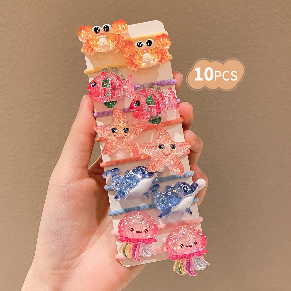 10pcs Colorful Cute Hair Circles For