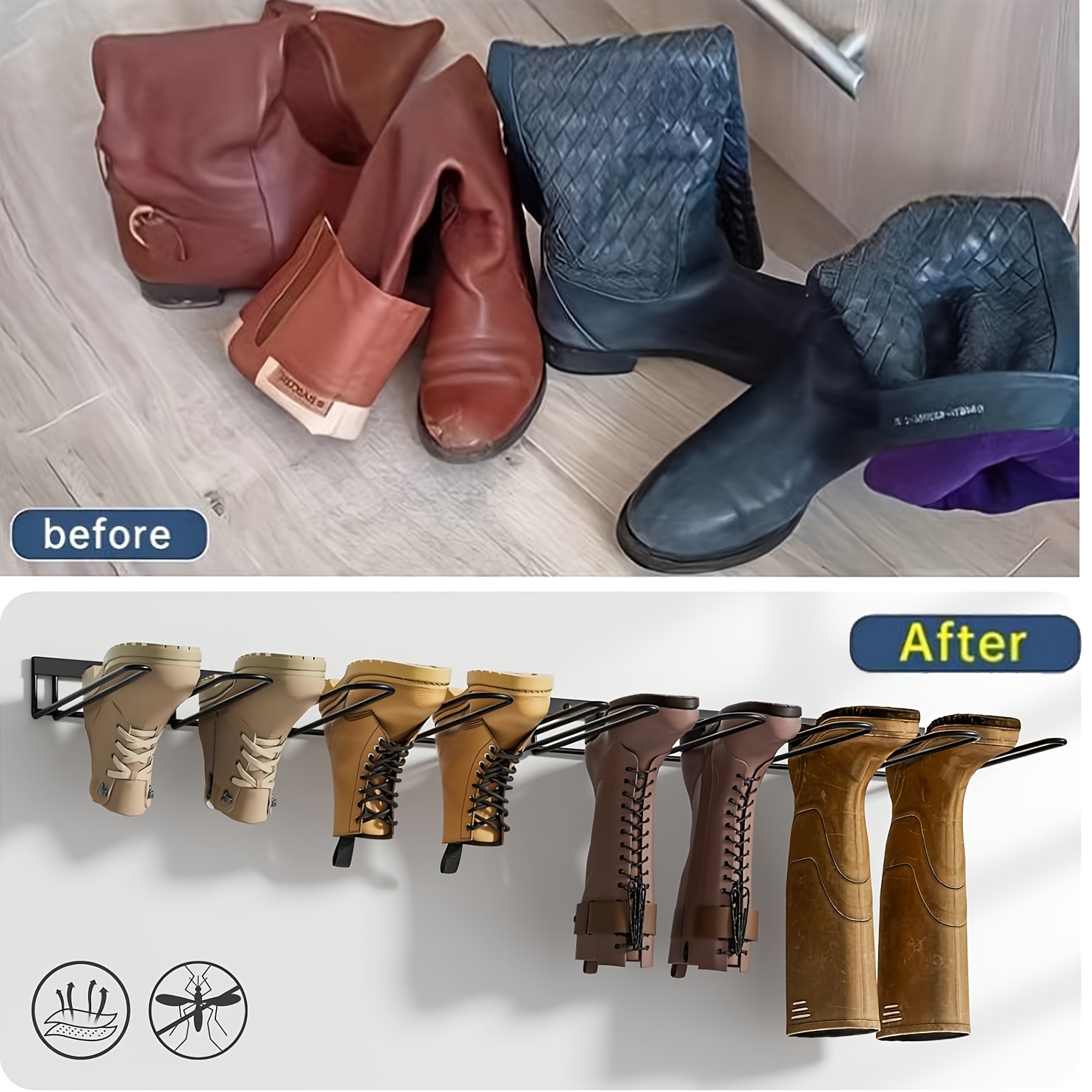 SUPBEI Porte-Chaussures pour entrée de Porte d'entrée, Banc de