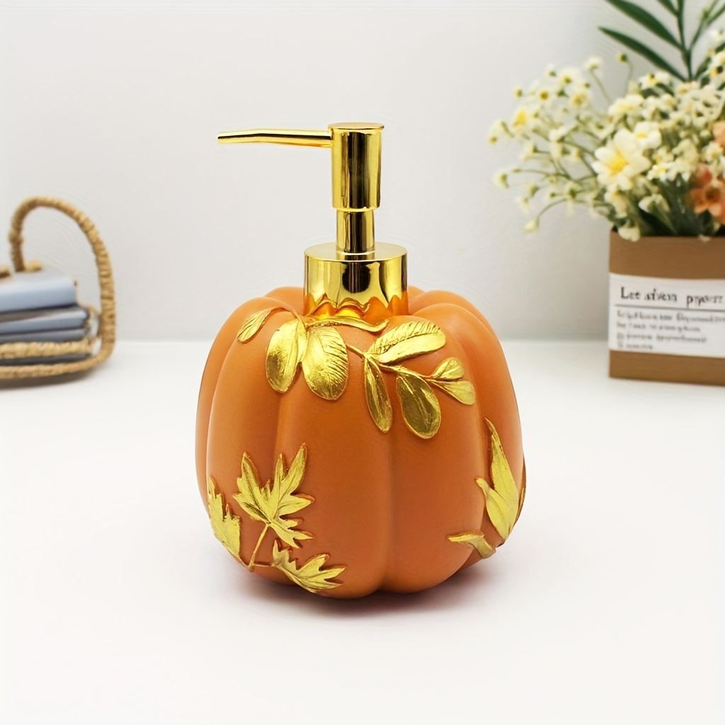 TEMU Resin Pumpkin-shaped Hand Soap Dispenser, Body Wash Bottle, Body Wash Refill, Body Wash Dispenser, Soap Dispenser, Soap Dispenser With Pump