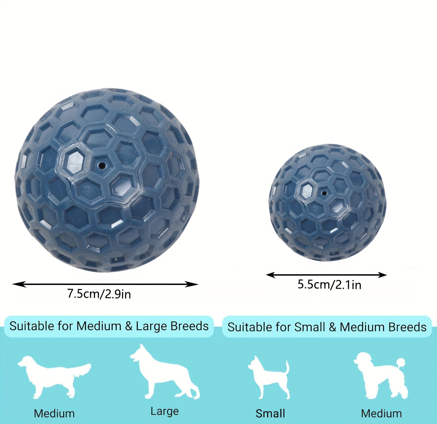 wear resistant and bite resistant dog toy squeak ball   rubber teeth cleaning ball interactive food leaking toy for large dogs pet teething toy unique squeak sound device and food leaking function Product details 1