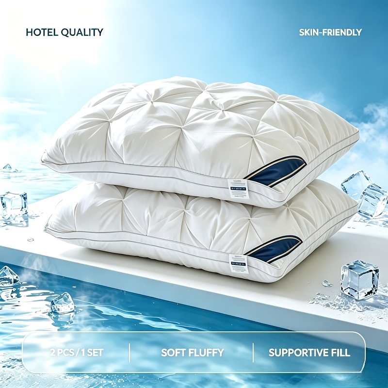 Image of 2-pack Household Breathable Washable Support 1 Complete Set, Anti-collapse Fits All Daily Sleeping Postures