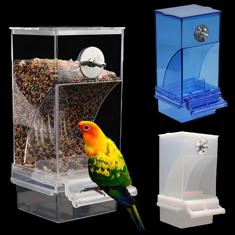 

1pc Automatic Parrot Feeder, Bird Food Container, Cage Accessories, Suitable For Small And Medium-sized Birds