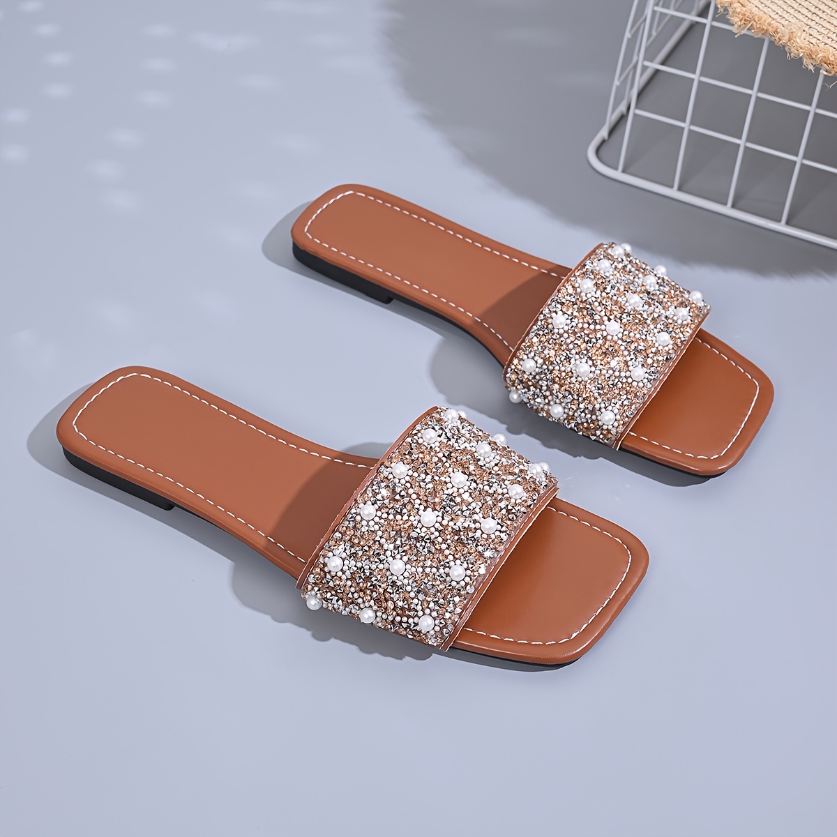 womens summer flat sandals fashionable comfortable and elegant style suitable for outdoor commuting and casual wear women shoes details 3