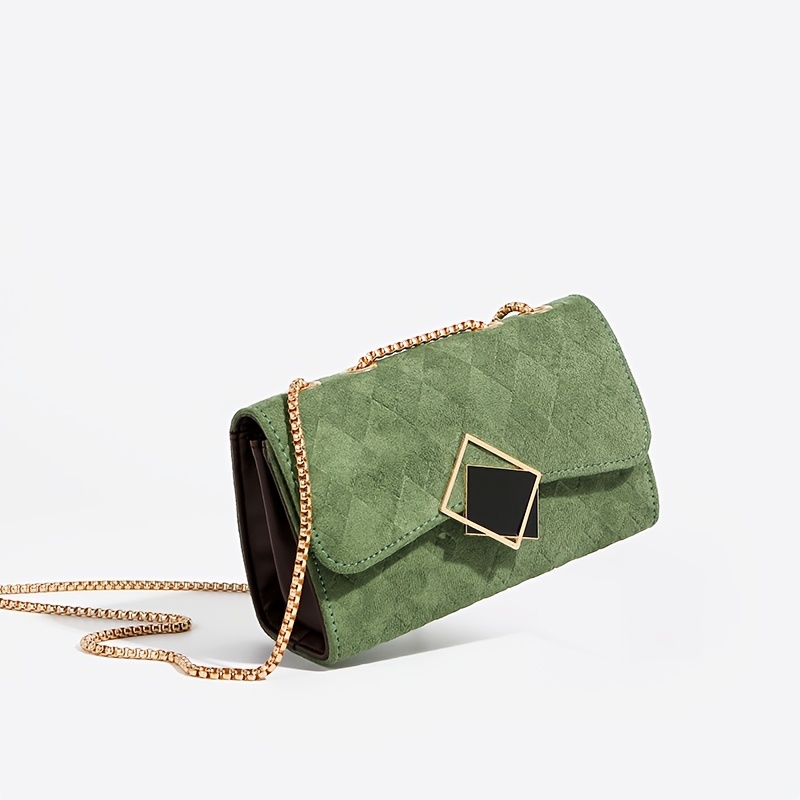 TEMU Crossbody Bag, Autumn/winter Versatile New Women', Green Single-shoulder Crossbody Bag