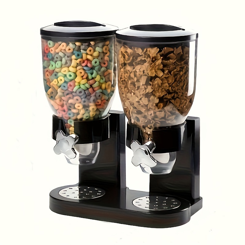 

1/2/3pc Cereal Machine, Three-barrel Cereal Machine, Food Dispenser, Oatmeal Sealed Jar, Grain Storage Jar, Kitchen Preservation And Storage Supplies