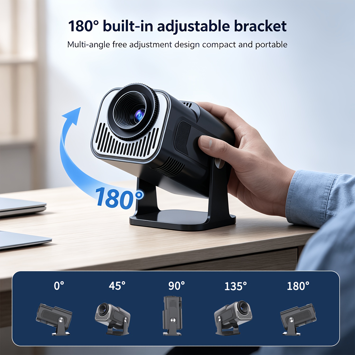 Portable Projector Running Android 11 Operating System