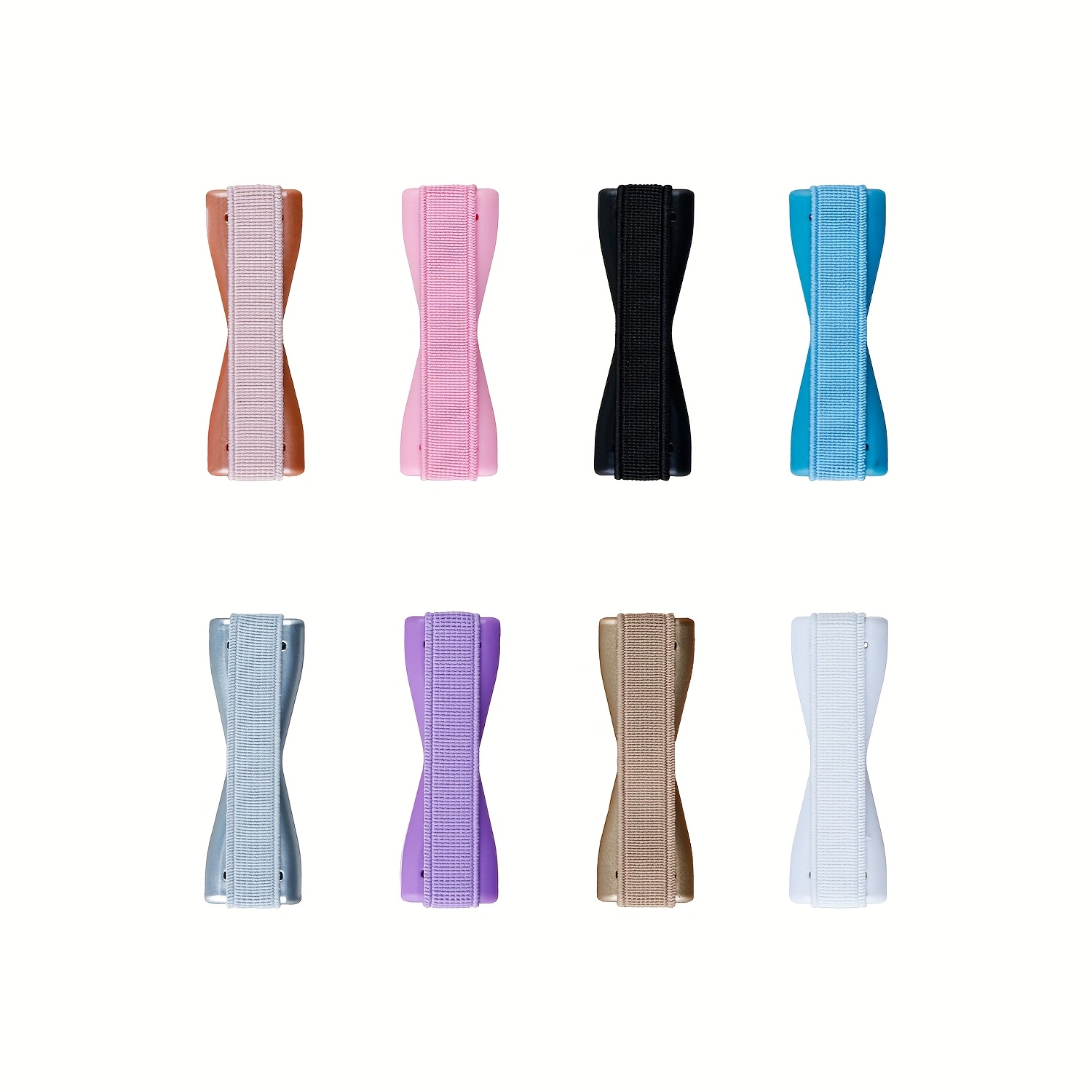 Image of 8pcs Phone Finger Holder - Self-adhesive Phone Grip, Anti-slip Phone Finger Strap, Mobile Phone Grip -handed Use, Phone Additions