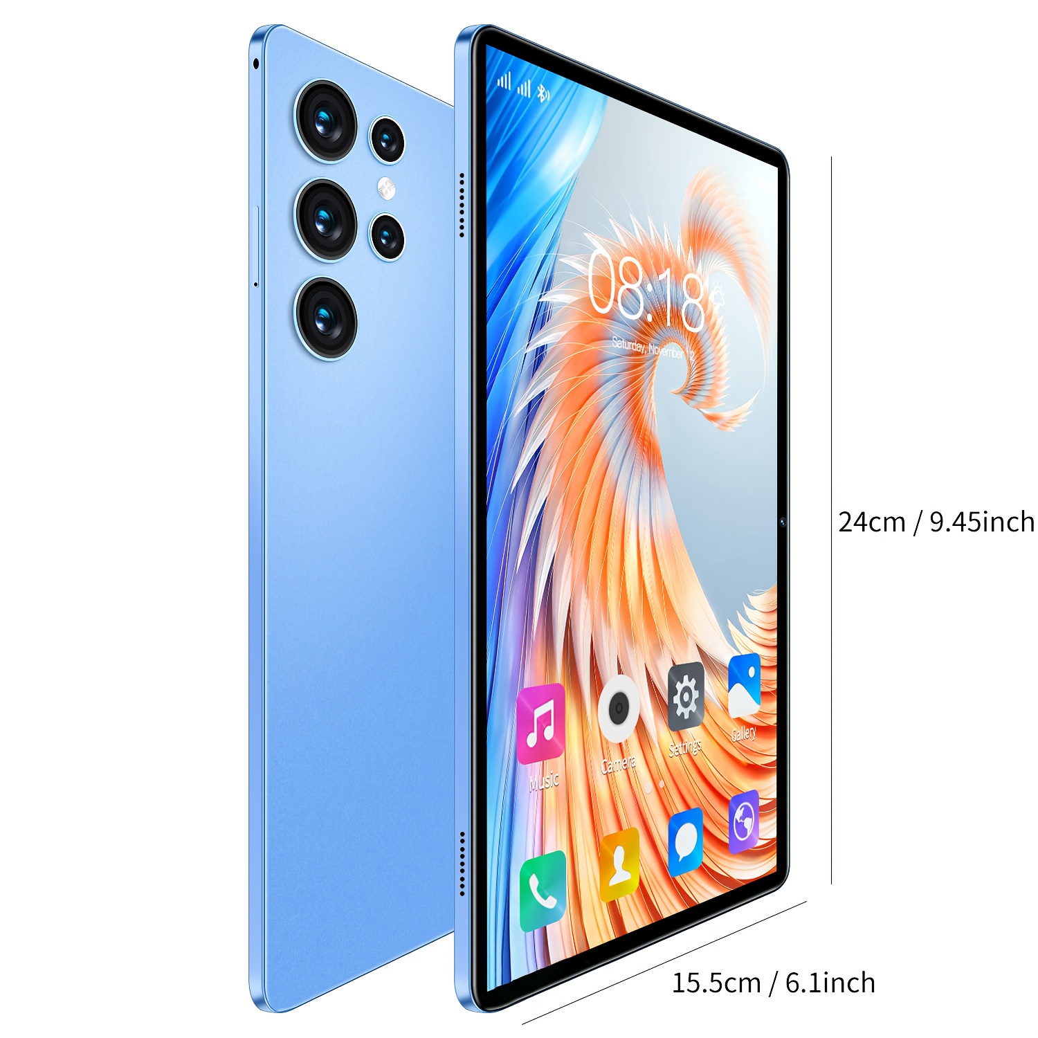 10.1-инчов Android 13 Таблет, 4GB RAM 64GB ROM, 1920*1200, 5MP+8MP Двойна Камера, Wifi & Bluetooth, Подходящ за Офис и Училище
