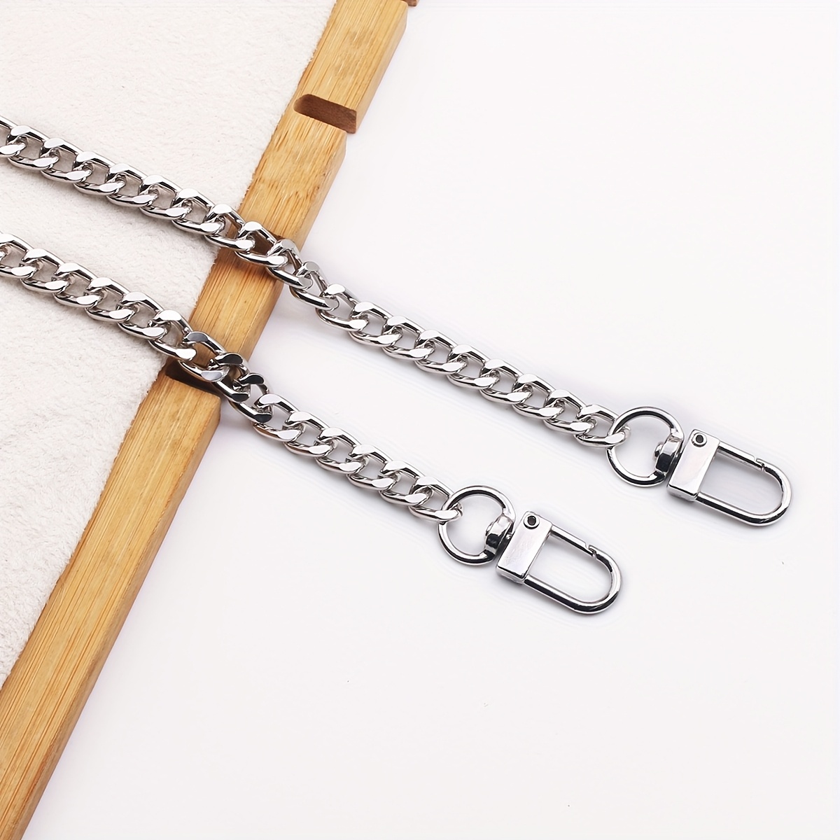 1pc Fashion Bag Shoulder Strap With Retro Simple Alloy - Versatile Aluminum Chain Handbag Strap For Purse Making - Bag Strap, Diy Wallet Making