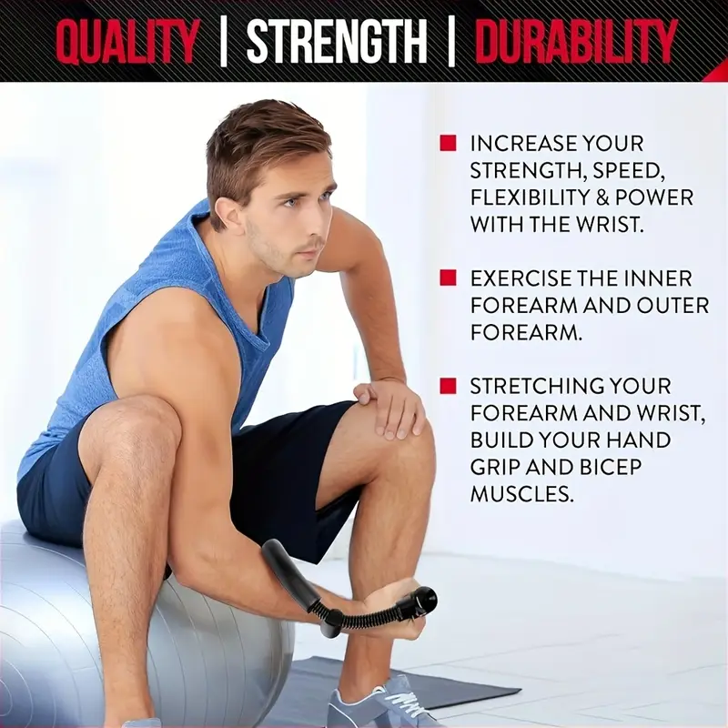 adjustable wrist forearm strength trainer stainless strengthener with adjustable straps for home workouts black grip strength workouts feature stainless steel construction grip strength trainer Product details 6
