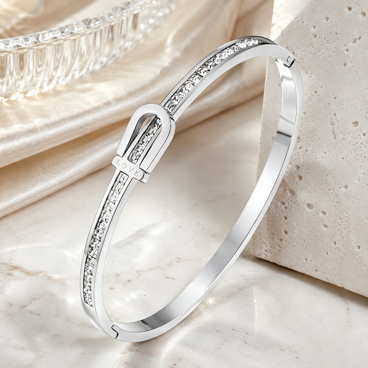 2-Pack Animal Style Stainless Steel Bangle and Copper Bangle Set