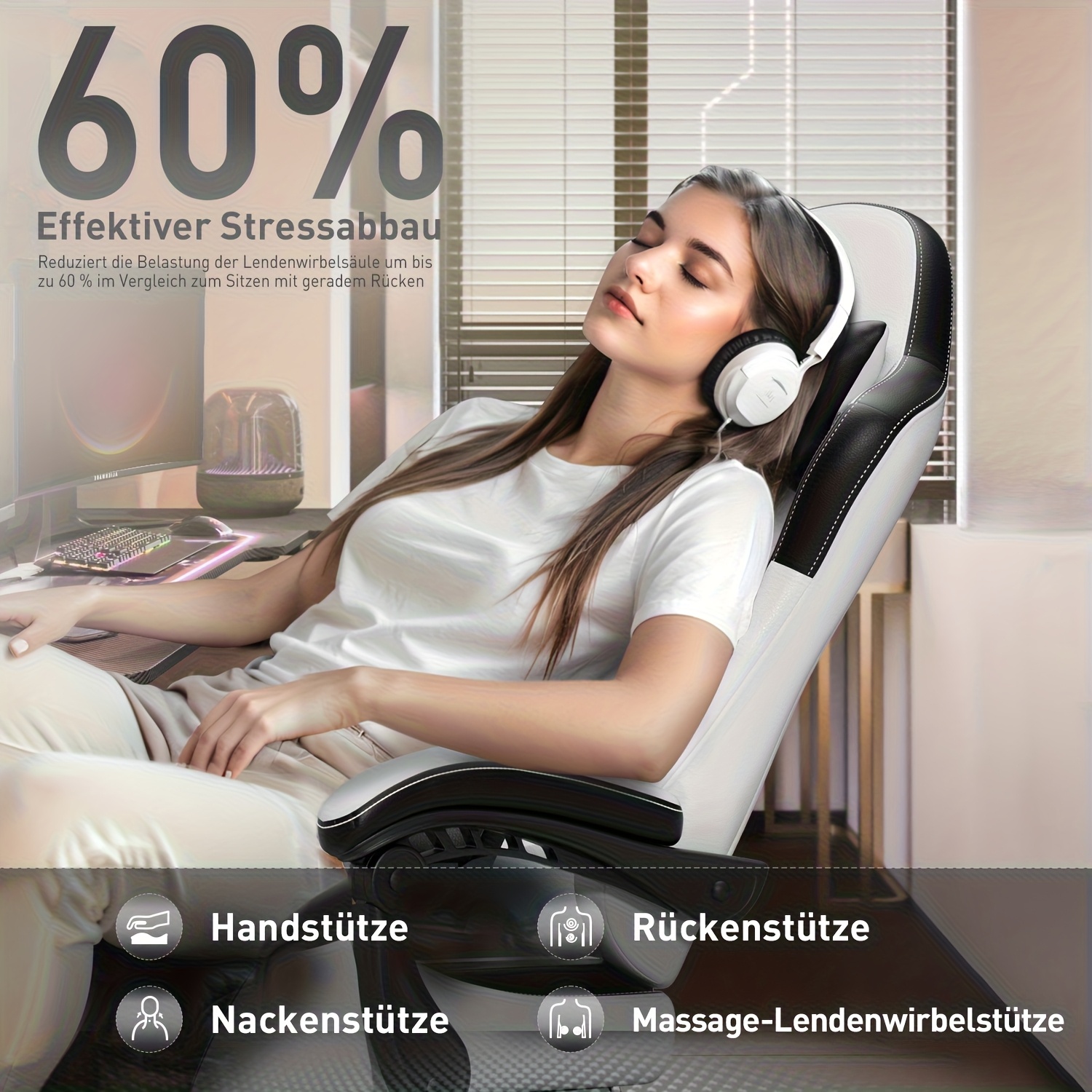 Gamingstoel met pocketveringkussen