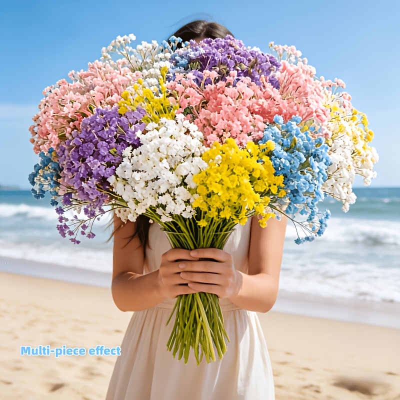 720 stems 24 bunches of high quality exquisite artificial babys breath flowers in 6 styles suitable for indoor office balcony garden courtyard and home decoration outdoor decoration hotels parties   decor