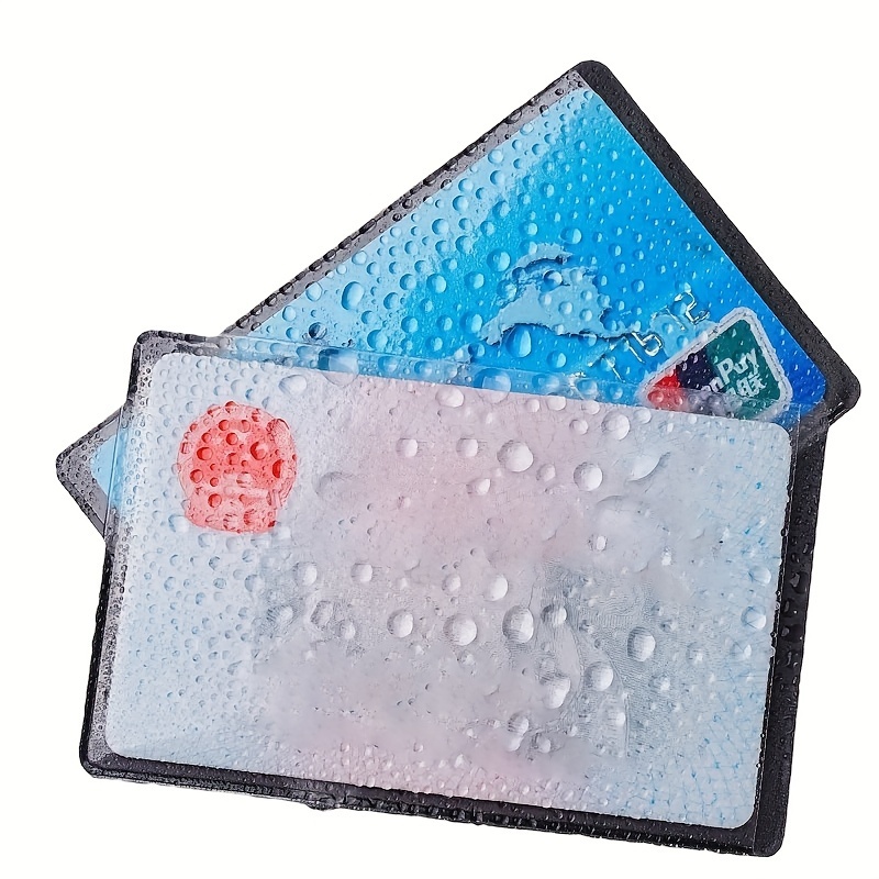 4pcs transparent frosted card sleeves anti demagnetization - Temu