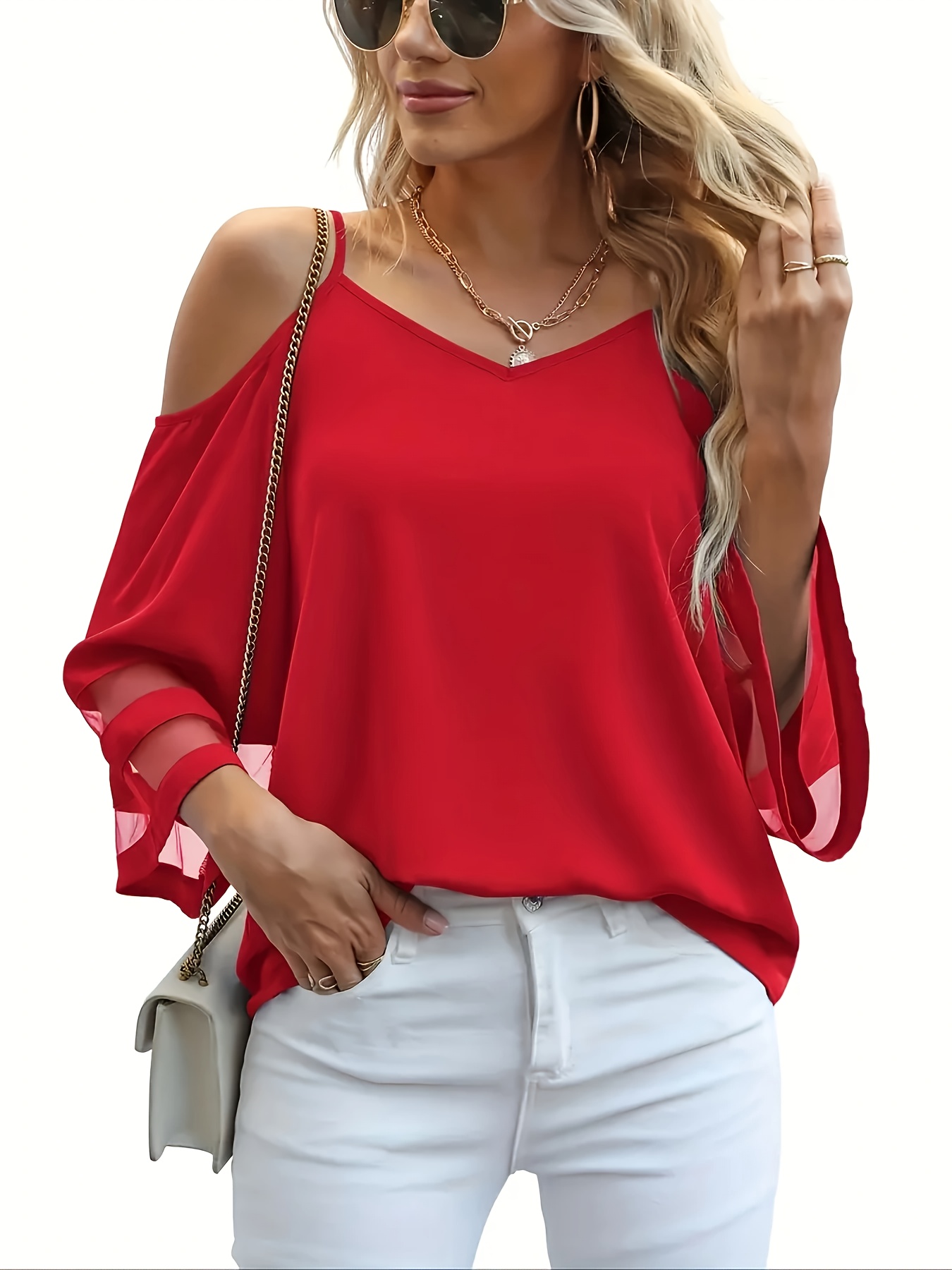 selección blusa elegante mujer Temu El Salvador