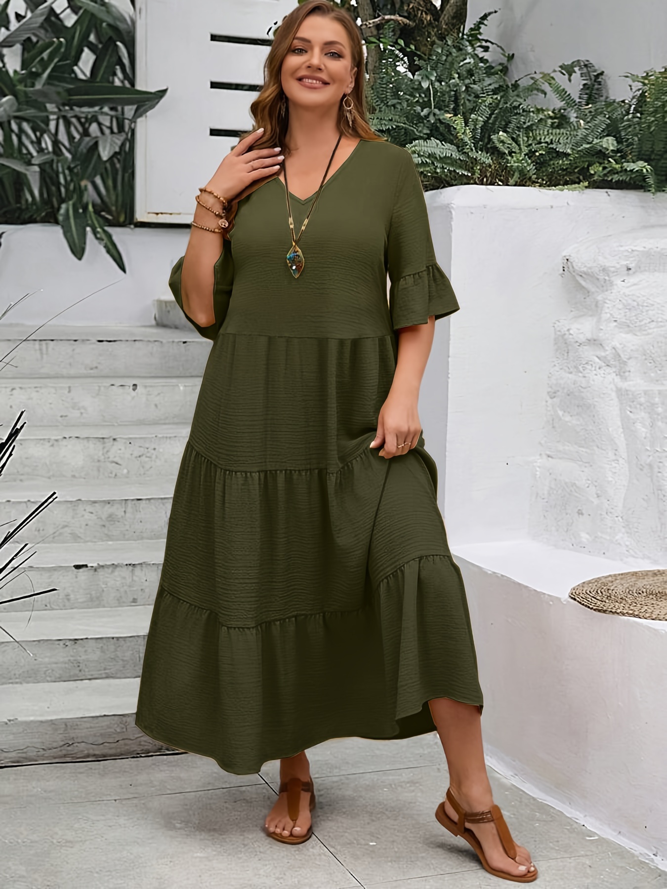 slim fit dress slacks Mid Plus Size Holiday Dress Neon Lime Sizes UK 12 14 16 main image 1