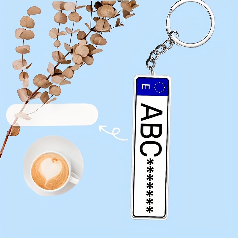 TEMU [2D ] [2D ] [2D ] [2D ] Llavero Estilo Europeo Personalizable - Alfabeto de Personalizado, Llavero Duradero de Hierro y Acrílico, 28 Diseños