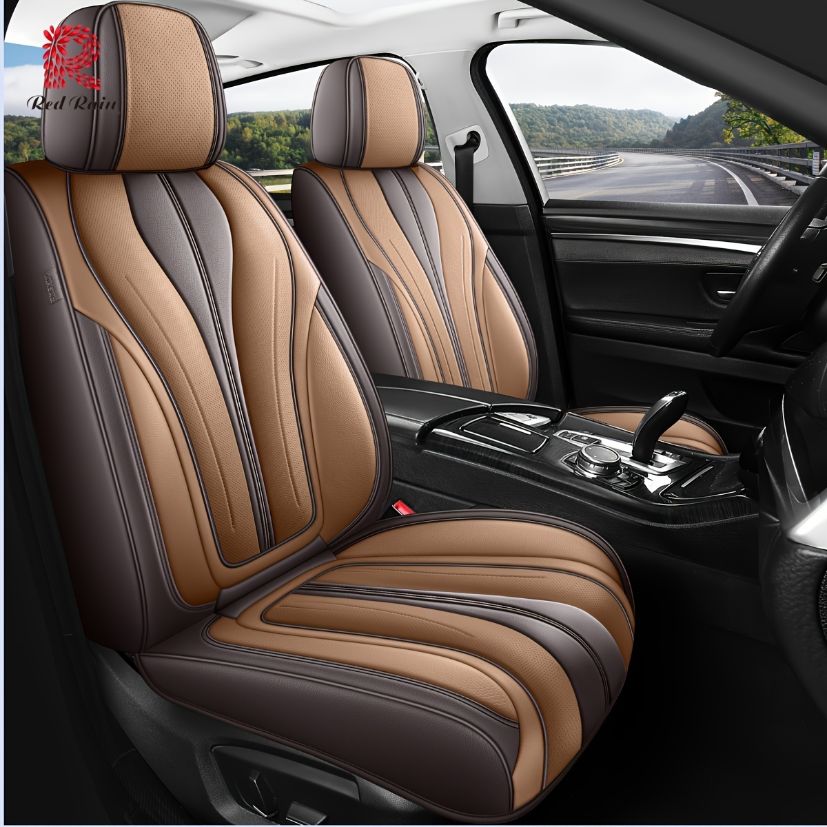 TEMU Car Accessories Car Seat Covers 5-seat Car Seat Cover Unviersal Seat Covers Full Set Faux Leather Front And Rear Auto Seat Covers Car Seat Covers Full Set For Cars Suv Gifts