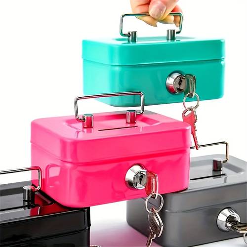 functional safe featuring anti theft design with portable suitable for home office and travel used for storing keys cash and valuable items sturdy and reliable