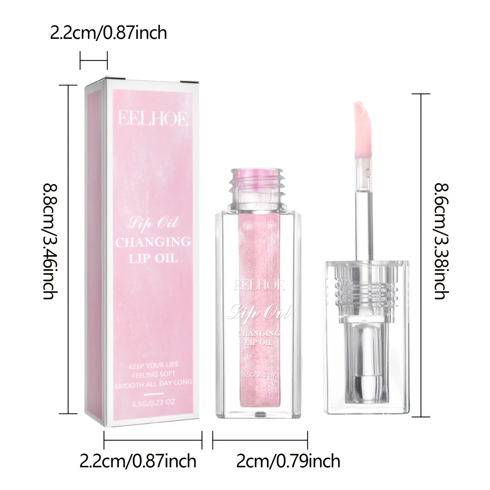 Dreamy Colored Lip Moisturizing Oil - Moisturizes Lip Skin, Creates Natural Pouting Lips, Natural Pink Effect - Image 4
