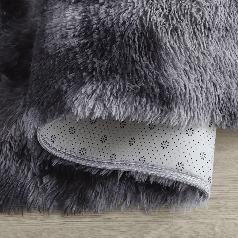 1pc of Tie-dye Light Gray Ultra-soft Thick Fluffy Rug for Living Room, Tie-dye Soft Plush Area Rug for Bedroom, Fluffy Carpet for Room Home Decor