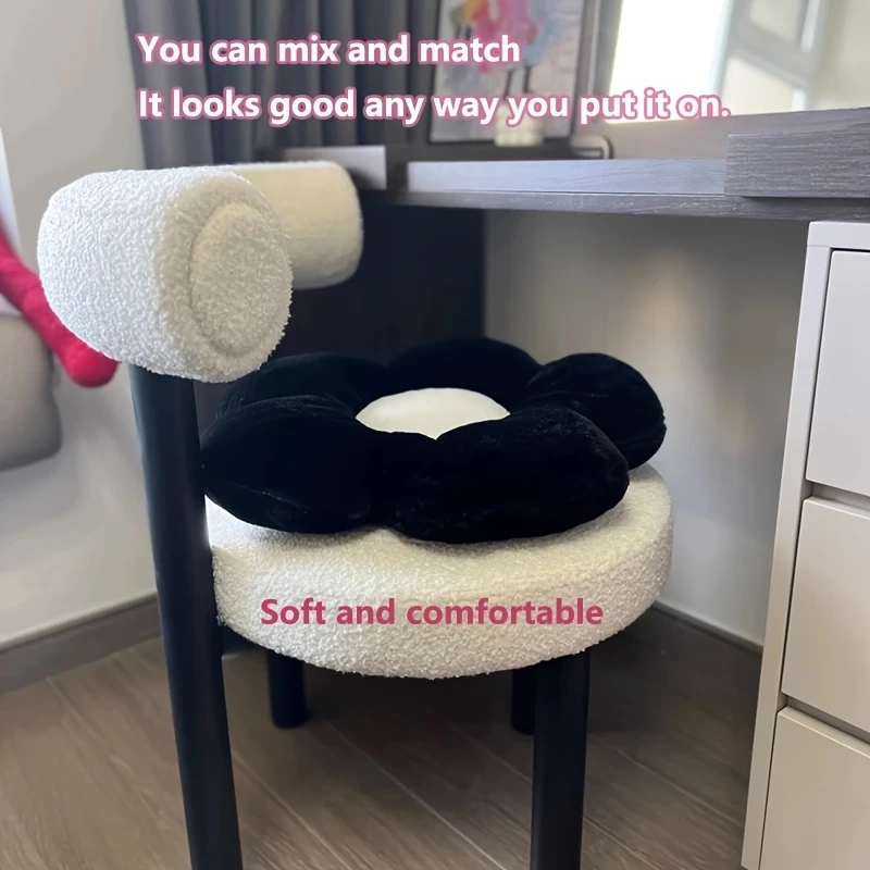 1pc cream soft upholstered dining chair vintage style armchair with solid wood legs no versatile fit for home and hotel use details 3